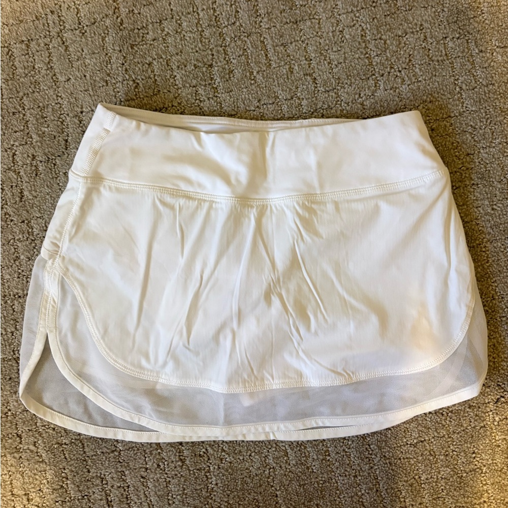 Lululemon White Athletic Skort